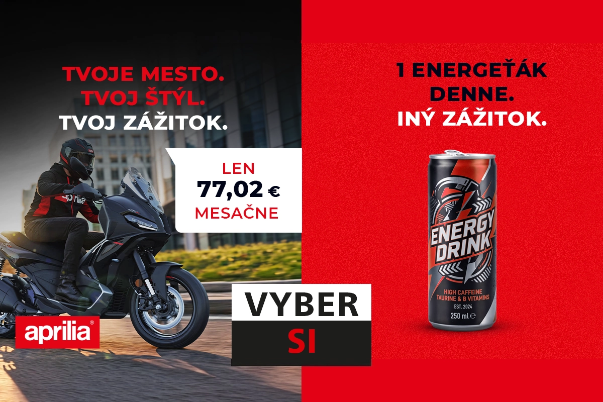 Vyraz na svojej Aprilii už dnes, s nízkou mesačnou splátkou